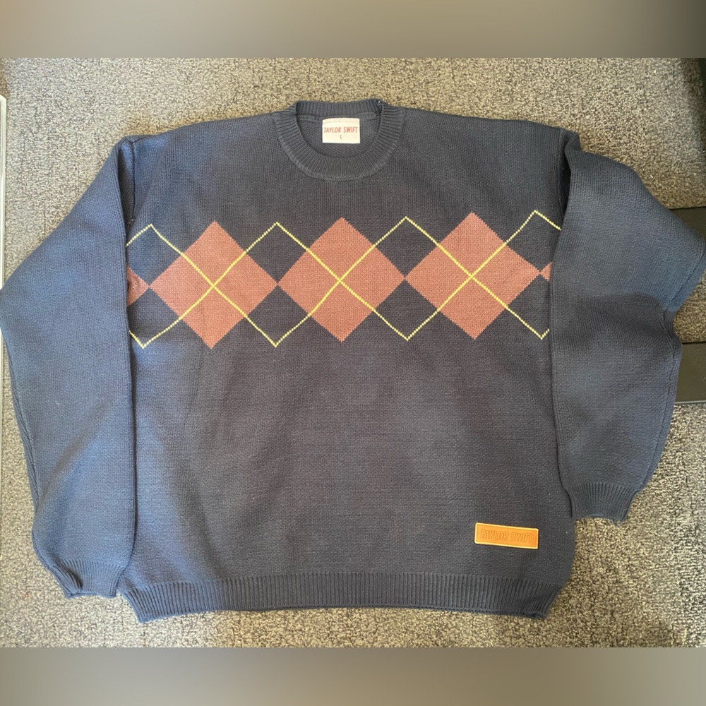 Taylor Swift “Red” Argyle Sweater